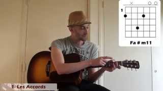 Francis Cabrel  LEncre de tes Yeux Version Intermédiaire Fingerpicking [upl. by Walkling]