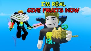 He Pretended to be me in Blox Fruits [upl. by Ennovad]