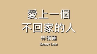 林憶蓮 Sandy Lam  愛上一個不回家的人【歌詞】 [upl. by Ambler249]