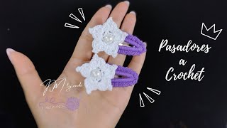 Pasadores Tejidos a Crochet  Broches Para el Cabello en 5 min  DIY ¡Emprende desde Casa [upl. by Lisha]