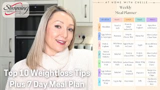 Slimming World Recap  7 Day Healthy Meal Plan amp Top 10 Weightloss Tips [upl. by Robina]