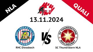 Highlights Rollhockey NLA  RHC Diessbach vs SC Thunerstern [upl. by Ilrebmik265]