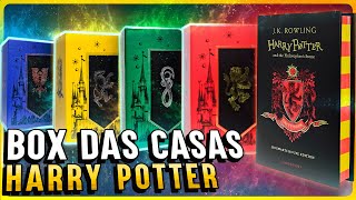 BOX HARRY POTTER  Edição Casas de Hogwarts [upl. by Kcorb]