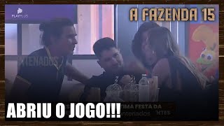 LUCAS ABRE O JOGO COM JAQUELLINE SOBRE MÁRCIA FU quotEu você Rachel e André sóquot  A Fazenda 15 [upl. by Leigh880]