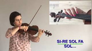 Violín Minuet 3  Suzuki book 1  Tutorial [upl. by Ennasus]