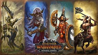 Dwarfs vs Elves But Dark Fantasy  Total War WARHAMMER 3 [upl. by Yahsal]