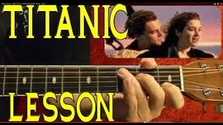 TITANIC Theme  Lead and Chords  Guitar Lesson [upl. by Gauntlett693]