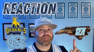 127 POINTS  UNC Tar Heels vs Johnson C Smith Exhibition  REACTION 🐏🏀🐂 [upl. by Jessi948]