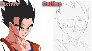 How to draw Gohan  Gohan drawing step by step [upl. by Esined]