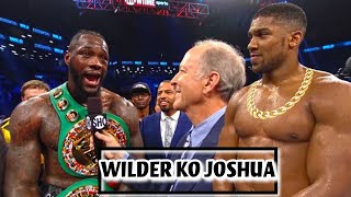 Anthony Joshua vs Deontay Wilder Full Fight Boxing Highlights [upl. by Eilak]