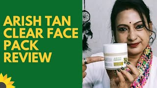 ARISH TAN CLEAR FACE PACK REVIEW arish beautytips youtubechannel new onepiece dailyvlog [upl. by Llerret]