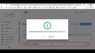 TUTORIAL INPUT ABSENSI DI EMIS [upl. by Enyahc]