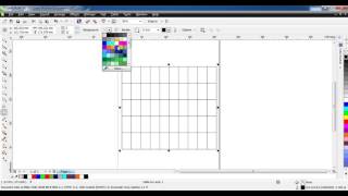 How to Draw table in Coreldraw X6 Tutorial [upl. by Naruq]