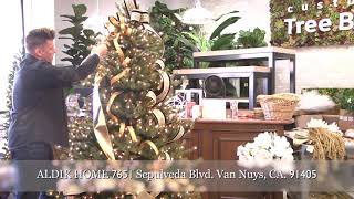 ALDIK Homes Designer Brad Schmidt shows us how to use ribbon when decorating a Christmas tree [upl. by Dedie]