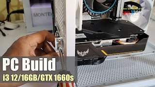 i3 gen 12100F Gaming PC Build  Asrock H610M HDVM2 D5 16GB DDR5 RAM GTX 1660 Super NVME 512GB [upl. by Faxan]