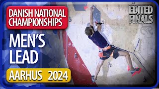 Danish National Championships  Lead Finals  Aarhus  Men’s  2024 [upl. by Neyuq]