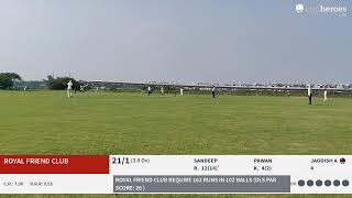 Live Cricket Match  HT avengers vs Royal Friend Club  21Sep24 0657 AM 20 overs  1st LtShri Ch [upl. by Adnoral]