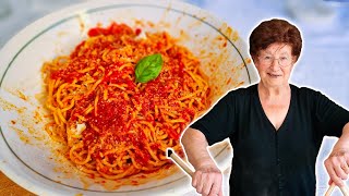 How To Make SPAGHETTI with TOMATO SAUCE Like an Italian Nonna [upl. by Burne82]