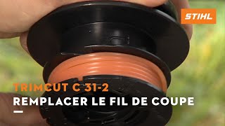 Remplacer le fil de coupe  TrimCut 312  Coupebordures STIHL [upl. by Fernyak]