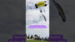 Spectators hit by parachutist during SanFrancisco FleetWeek release video • BayArea [upl. by Gay115]