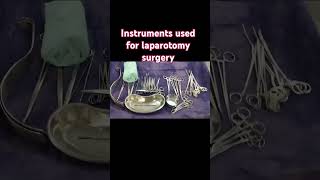 Instruments for laparotomy nursinglife surgicalinstruments viralvideoytshorts medicalstudent [upl. by Morgana]