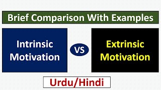 Intrinsic vs Extrinsic MotivationA Brief Comparison With ExamplesUrduHindi [upl. by Eaton]