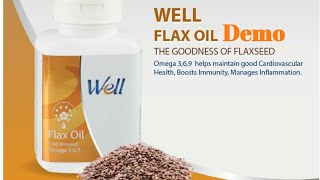 Modicare  Well Flax Oil  Demo  Hindi [upl. by Annaihs]