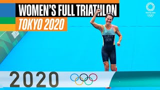 Womens FULL Triathlon 🏊‍♀️🚴‍♀️🏃‍♀️  Tokyo Replays [upl. by Christi]