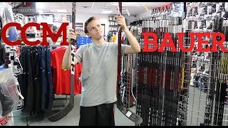 COMPLETE Stick Buying Guide For Elite Hockey Players CCM vs Bauer [upl. by Willey]