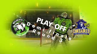 HOCKEY D1  Wildcats Epinal Vs Corsaires de Dunkerque  Playoffs 12 Finale Round3 2023 [upl. by Oitaroh]