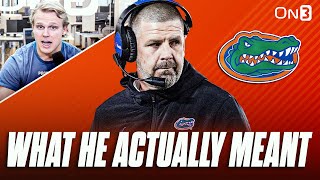 What Florida Gators Head Coach ACTUALLY Meant At SEC Media Days  On Schedule For 2024 CFB Season [upl. by Anyalram]