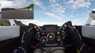 F1 cockpit cam See the driver at work  Williams Racing [upl. by Nawaj995]