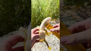 How To Cut A Banana Into Perfect Slices 🤤🤩 [upl. by Trisa]