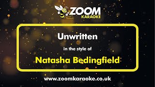 Natasha Bedingfield  Unwritten  Karaoke Version from Zoom Karaoke [upl. by Lionel]