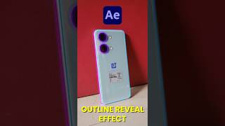 outline reveal effect  after effects tutorial  tutorial aftereffects [upl. by Hildagard]