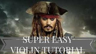 LEARN TO PLAY VIOLIN IN 3 MINUTES  PIRATES OF THE CARIBBEAN  EASIEST EVER TUTORIAL [upl. by Inva]