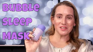 Bubble Skincare Over Night Hydrating Sleep Mask Review How to Use Dupes [upl. by Cantu]