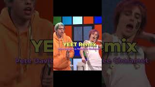 Pete Davidson x Timothee Chalamet  YEET Remix THE REAL HEAT🤣🔥SNL [upl. by Aicnelav]