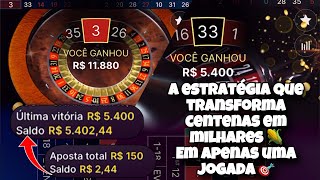 COMO TRANSFORMO R 100200300 EM R 102030 MIL REAIS NA ROLETA EM APENAS UMA JOGADA 🎯 [upl. by Yeltneb100]