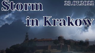 Storm in Krakow 23072022 [upl. by Alben]