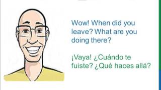 Dialogue 37  Inglés Spanish  What Who Where When  Qué Quién Dónde Cuándo [upl. by Tidwell83]