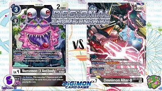 DIGIMON TCG Regional Abril 2024 Ronda 2 Numemon X Black vs MegaZoo Omnimon Black [upl. by Airekat]