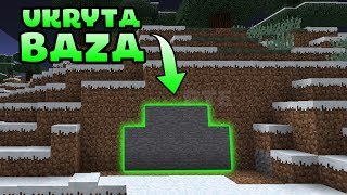 MINECRAFT JAK ZBUDOWAĆ UKRYTĄ BAZĘ 01 [upl. by Oilerua]