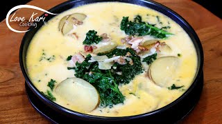 Olive Gardens Zuppa Toscana Soup Recipe Como Hacer Sopa Toscana [upl. by Germann]