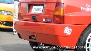 Lancia Delta HF Integrale Evoluzione revving and spitting flames [upl. by Namsaj]