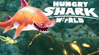 HUNGRY SHARK WORLD 2  La zone volcanique [upl. by Hanala]