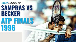 Pete Sampras v Boris Becker Extended Highlights  ATP Finals 1996 Final [upl. by Iggam]