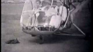 Hélicoptère quotHILLER 360quot en démo à Dakar en 1953 [upl. by Hally]