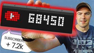 I ordered the LaMetric Live Subscriber Counter [upl. by Stochmal]