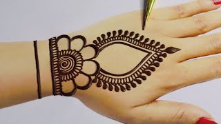 3 Latest Stylish Backhand Mehndi design Beautiful Mehndi designs Simple Mehandi designHennadesign [upl. by Lerred786]